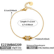 316L Stainless Steel 18K Gold PVD Star Bead Bracelet collection, wholesale waterproof jewelry
