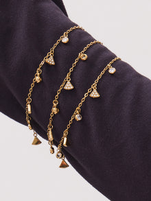 316L Stainless Steel 18K Gold PVD Plated Zircon Star Layered Jewelry Set - premium jewelry aesthetic
