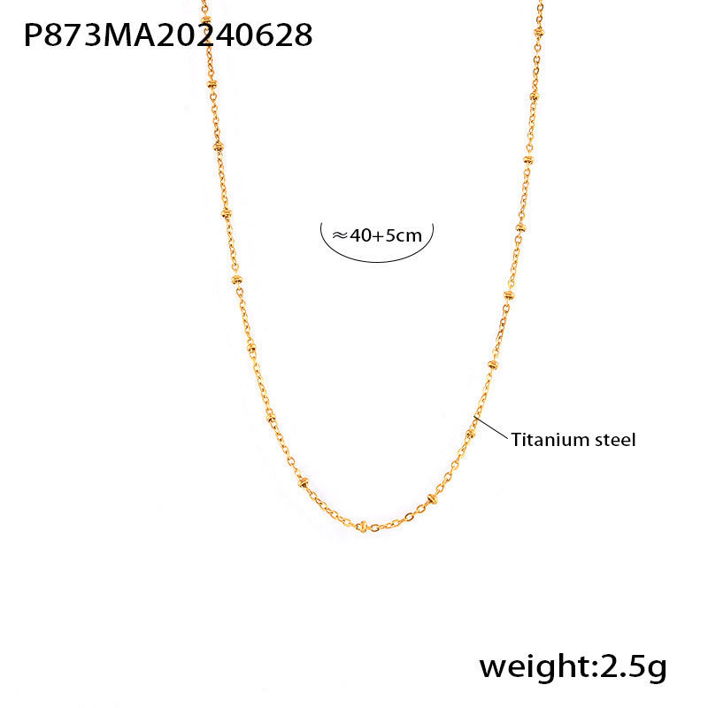 316L Stainless Steel CZ Layered Paperclip Jewelry Set - elegant lifestyle look