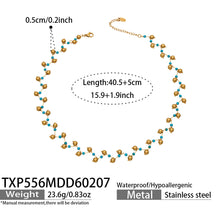 316L Stainless Steel Natural Stone Faceted Crystal Jewelry Set - sophisticated side angle