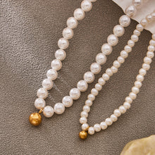 316L Stainless Steel Pearl Beaded Jewelry Set - luxury texture close up