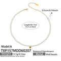 Necklace / Gold Pearl - 4mm