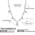 Necklace / Reindeer Charm Steel / 5cm