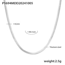 Steel tone stainless steel chain necklace size and length guide