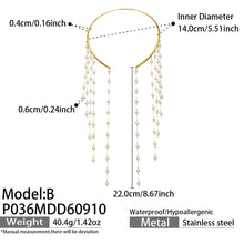 316L Stainless Steel 18K PVD Gold Tassel Necklace and Choker Collection made with 316L stainless steel and 18K PVD gold finish for wholesale jewelry buyers - image 9