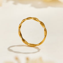 316L Stainless Steel 18K PVD Gold Twisted Rope Ring made with 316L stainless steel and 18K PVD gold finish for wholesale jewelry buyers - image 18