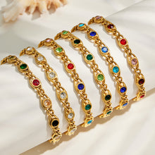 Zircon bracelet color options
