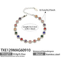 Bracelet / TXE129 Multicolor Zircon / Steel