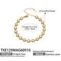 Bracelet / TXE129 White Zircon / Gold