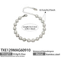 Bracelet / TXE129 White Zircon / Steel