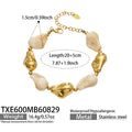 TXE600 – Bracelet / Brown Resin Gold / 20+5 cm