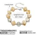 Bracelet / Ivory Resin Steel / 20.5+5 cm