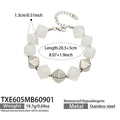 Bracelet / White Resin Steel / 20.5+5 cm