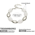 Bracelet / White Resin Steel / 19.5+5 cm