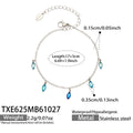 Bracelet / Steel Tone / Blue
