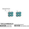 Sky Blue CZ Steel / Earrings