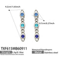 Earrings / Blue / Steel