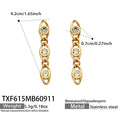 Earrings / White / Gold