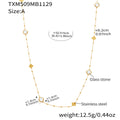 Long Necklace A - White (92+5cm)