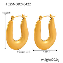 Miduoduo TXP025-TXF025 Earrings Gold - Dimension & Weight Specifications