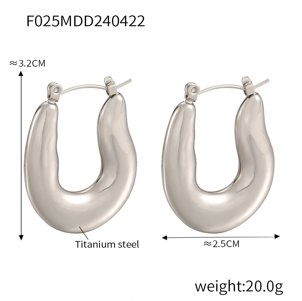 Miduoduo TXP025-TXF025 Earrings Steel - Dimension & Weight Specifications