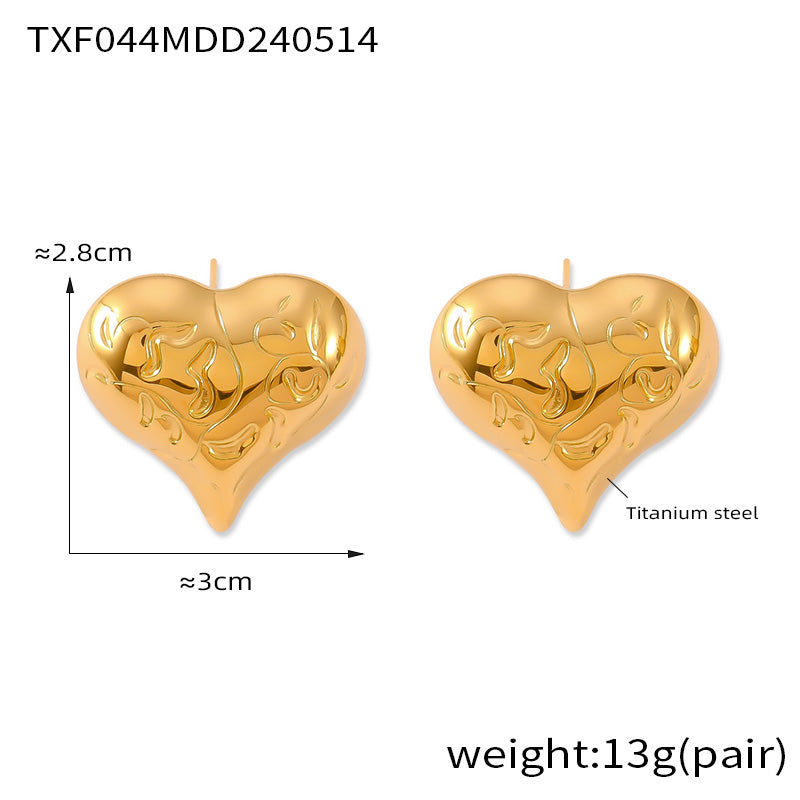 Miduoduo TXP044-TXF044 Earrings Gold - Dimension & Weight Specifications