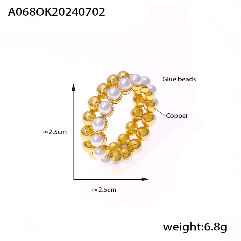Miduoduo TXP068-TXA068 Ring Gold - Dimension & Weight Specifications