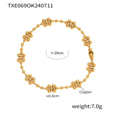 Miduoduo TXP069-TXE069 Bracelet Gold - Dimension & Weight Specifications