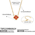 Red CZ - Gold / Necklaces