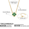 Teal CZ - Gold / Necklaces