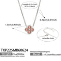 Pink CZ Steel / Necklaces