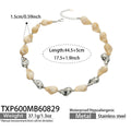 TXP600 – Necklace / Brown Resin Steel / 44.5+5 cm