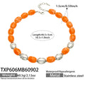 Necklace / Champagne Resin Steel / 46.5+5 cm