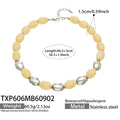 Necklace / Yellow Resin Steel / 46.5+5 cm