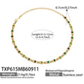 Necklace / Green / Gold