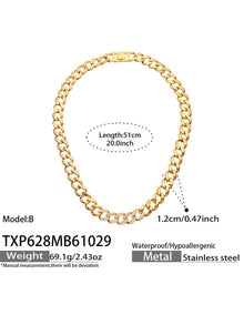 Miduoduo TXP628 Gold 40cm Choker Necklace Dimension & Weight Specs