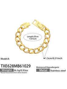 Miduoduo TXP628 Gold 50cm Chain & Bracelet Dimension & Weight Specs