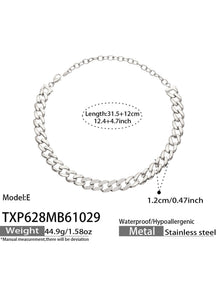 Miduoduo TXP628 Steel 45cm Necklace Dimension & Weight Specs