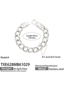Miduoduo TXP628 Steel 50cm Chain & Bracelet Dimension & Weight Specs