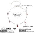 Anklet / Steel Tone / Red
