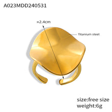 316L Stainless Steel 18K PVD Gold Unique Geometric Ring made with 316L stainless steel and 18K PVD gold finish for wholesale jewelry buyers - image 3
