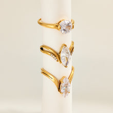 316L Stainless Steel 18K PVD Gold V-Shaped Zircon Open Ring made with 316L stainless steel and 18K PVD gold finish for wholesale jewelry buyers - image 13
