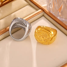 316L Stainless Steel 18K PVD Gold Vintage Geometric Ring made with 316L stainless steel and 18K PVD gold finish for wholesale jewelry buyers - image 11