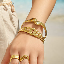 316L Stainless Steel 18K PVD Gold Waterdrop Bangle Bracelet made with 316L stainless steel and 18K PVD gold finish for wholesale jewelry buyers - image 12