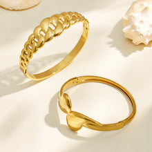 316L Stainless Steel 18K PVD Gold Waterdrop Bangle Bracelet made with 316L stainless steel and 18K PVD gold finish for wholesale jewelry buyers - image 5
