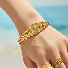 316L Stainless Steel 18K PVD Gold Waterdrop Bangle Bracelet made with 316L stainless steel and 18K PVD gold finish for wholesale jewelry buyers - image 9