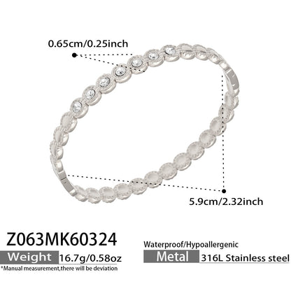 316L Stainless Steel 18K PVD Gold Wave Bangle made with 316L stainless steel and 18K PVD gold finish for wholesale jewelry buyers - image 6