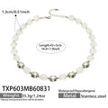 TXP603 – Necklace / White Resin Steel / 43+5 cm