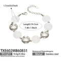 TXE602 – Bracelet / White Resin Steel / 19+5 cm