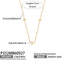 316L Stainless Steel 18K PVD Gold Y-Shape Zircon Necklace made with 316L stainless steel and 18K PVD gold finish for wholesale jewelry buyers - image 3